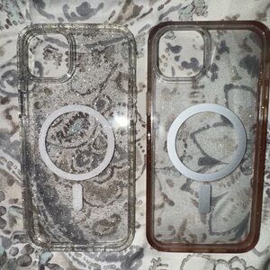 Clear Glitter MagSafe Compatible iPhone 15 Pro Cases